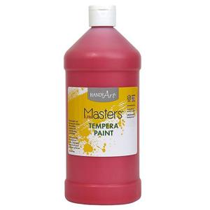 Handy Art Little Masters Washable Tempera Paint - (32oz/946ml) Red