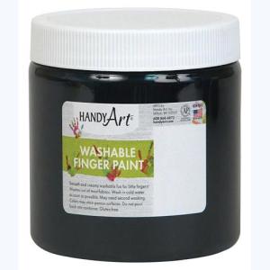 Handy Art Washable Finger Paint - (8oz/237ml) Black
