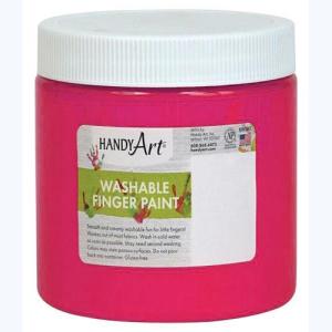 Handy Art Washable Finger Paint - (8oz/237ml) Fluorescent Magenta
