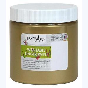 Handy Art Washable Finger Paint - (8oz/237ml) Gold