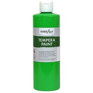 Handy Art Tempera Paint - (16oz/473ml) Fluorescent Green