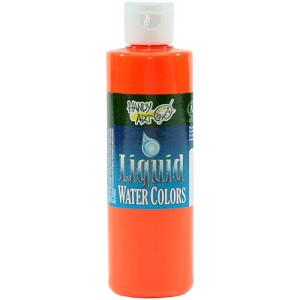 Handy Art Liquid Water Colors - (8oz/237ml) Fluorescent Orange