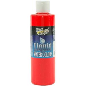 Handy Art Liquid Water Colors - (8oz/237ml) Fluorescent Red