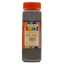 Hygloss Black Colored Sand (3lb)