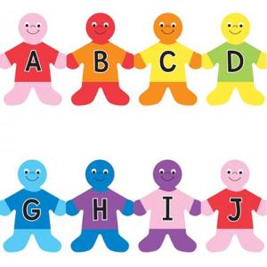 Hygloss Borders 3" x 36" - (12 Pack) Alphabet Kids
