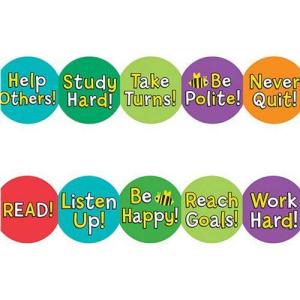 Hygloss Borders 3" x 36" - (12 Pack) Be Your Best