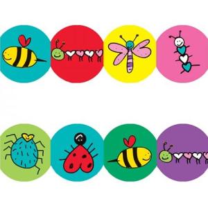 Hygloss Borders 3" x 36" - (12 Pack) Love Bugs