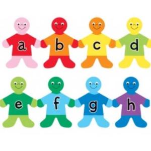 Hygloss Borders 3" x 36" - (12 Pack) Alphabet Kids Lower Case