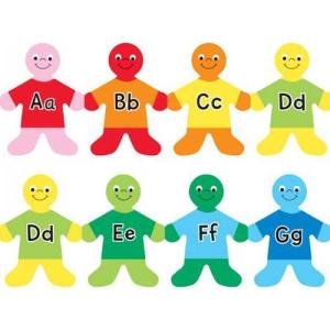 Hygloss Borders 3" x 36" - (12 Pack) Alphabet Kids Lower and Upper Case