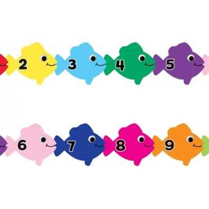 Hygloss Borders 3" x 36" - (12 Pack) Counting Fish