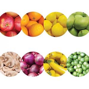 Hygloss Borders 3" x 36" - (12 Pack) Fruits and Veggies