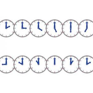 Hygloss Borders 3" x 36" - (12 Pack) Clocks