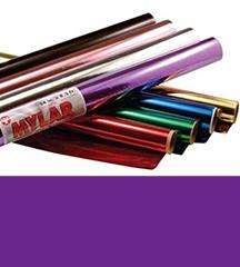 Hygloss Mylar Roll 24" x 8' - Purple