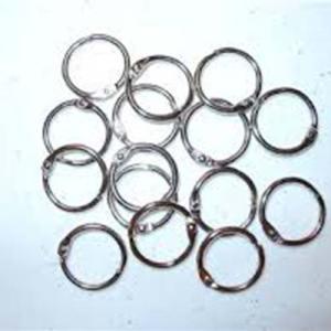 Hygloss Silver Book Rings 1-1/4" (50 count)