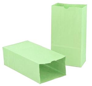 Hygloss Paper Party (Lunch) Bags - (50 Pack) Light Green