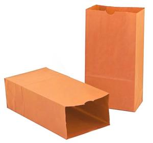 Hygloss Paper Party (Lunch) Bags - (50 Pack) Orange