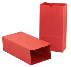 Hygloss Paper Party (Lunch) Bags - (50 Pack) Red
