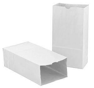 Hygloss Paper Party (Lunch) Bags - (50 Pack) White