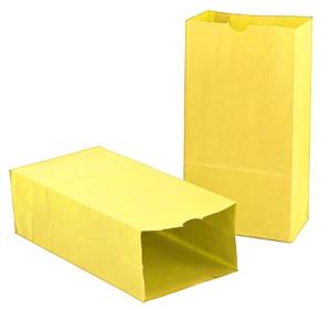 Hygloss Paper Party (Lunch) Bags - (50 Pack) Yellow