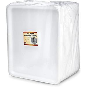 Hygloss Foam Collage Trays 9" x 11" - (25 Pack)