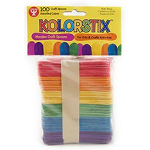 Hygloss Colored Spoons- 100ct