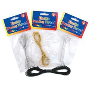 Hygloss Elastic Beading Thread - (4yd) Black