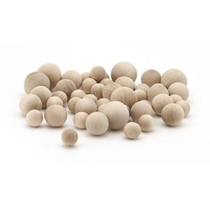 Hygloss Wooden Balls Assorted Sizes (48 count)