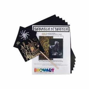 Inovart 8.5" x 11 Gold and Silver Foil With Stylus- 10sht
