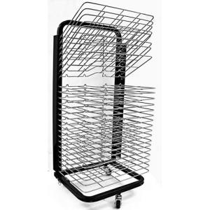 Inovart Mobile Floor Rack With Flip Shelves