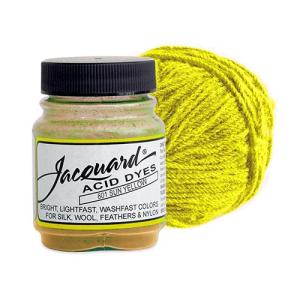 Jacquard Acid Dyes for Protein and Synthetic Fibers - (.5oz) Sun Yellow