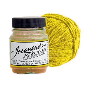 Jacquard Acid Dyes for Protein and Synthetic Fibers - (.5oz) Bright Yellow