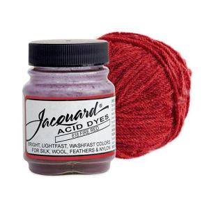 Jacquard Acid Dyes for Protein and Synthetic Fibers - (.5oz) Fire Red
