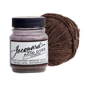 Jacquard Acid Dyes for Protein and Synthetic Fibers - (.5oz) Brown