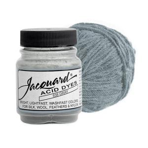 Jacquard Acid Dyes for Protein and Synthetic Fibers - (.5oz) Silver Gray