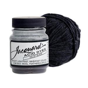 Jacquard Acid Dyes for Protein and Synthetic Fibers - (.5oz) Jet Black