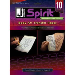 Jacquard Body Art Transfer Paper 8.375" x 11.875" - (10 Sheets)