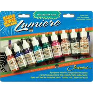 Jacquard Lumiere Fabric Paint Exciter Pack - (9 Pack) Halo & Jewel Colors