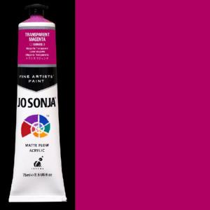 Chroma's Jo Sonja Fine Artists' Acrylic Paint - (2.5oz/75ml) Transparent Magenta 042