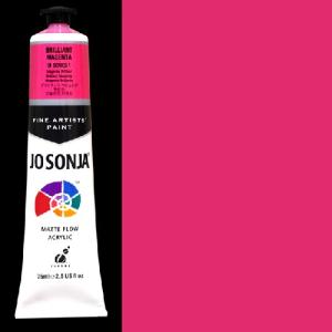 Chroma's Jo Sonja Fine Artists' Acrylic Paint - (2.5oz/75ml) Brilliant Magenta  595
