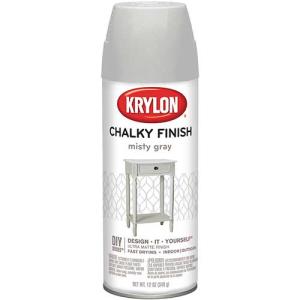 Krylon Chalky Finish Spray Paint - (12 Oz) Misty Gray
