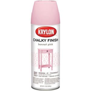 Krylon Chalky Finish Spray Paint - (12 Oz) Bonnet Pink