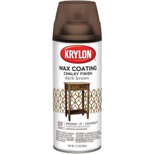 Krylon Chalky Finish Wax Coating - (12 Oz) Dark Brown
