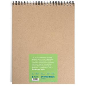 Legion Stonehenge Wire Bound Journal 11" x 14" - (32 Sheets, 250gsm) White