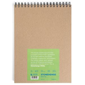 Legion Stonehenge Wire Bound Journal 9" x 12" - (32 Sheets, 250gsm) White