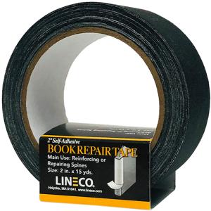 Lineco Book Repair Tape 2" x 15yds - Self-Adhesive, Black
