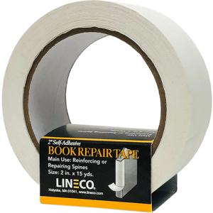 Lineco Book Repair Tape 2" x 15yds - Self-Adhesive, White