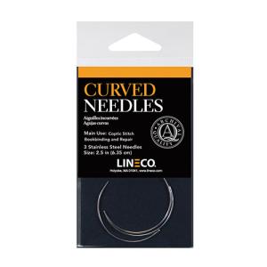 Lineco Binder's Needles - (3 Pack) Curved