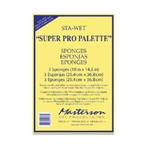 Masterson Sta-Wet Premier Palette Sponge 10" x 14.5" 3pk