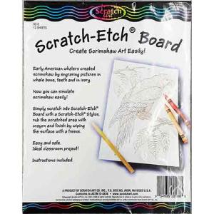 Melissa & Doug Scratch-Etch Boards 8.5" x 11" (12 count)  SC-E