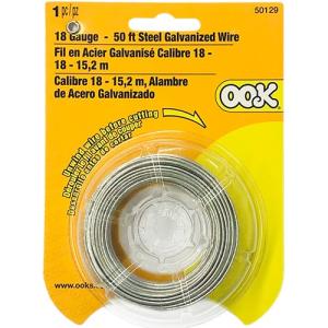 Ook Galvanized Steel Wire - (50ft), 18 Gauge